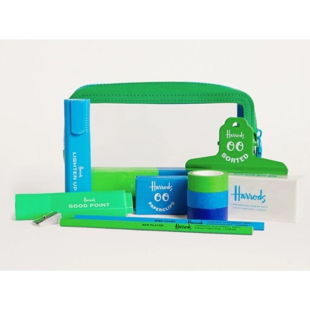 Harrods Filled Pencil Case Stationary Office Desk Set London Souvenir UK